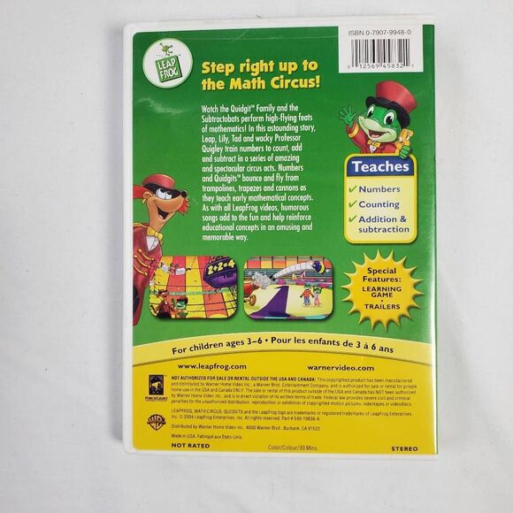 LeapFrog Math Circus DVD - Picture 2 of 4